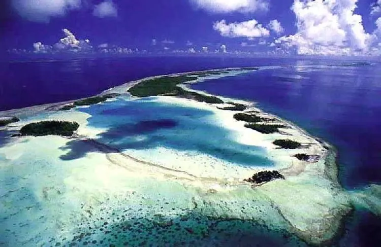 L'atoll vu du ciel